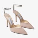 Jimmy Choo Saeda 100 Suede Pumps - Pink - 43