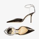 Jimmy Choo Saeda 85 Patent Heels - Multi - 43