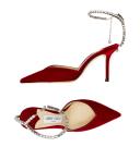 Jimmy Choo Saeda 85 Velvet Pumps - Red - 39
