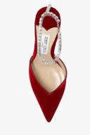 Jimmy Choo Saeda 85 Velvet Pumps - Red - 39