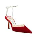 Jimmy Choo Saeda 85 Velvet Pumps - Red - 39