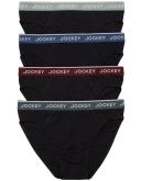 Jockey 4 Pack Brief in Black M