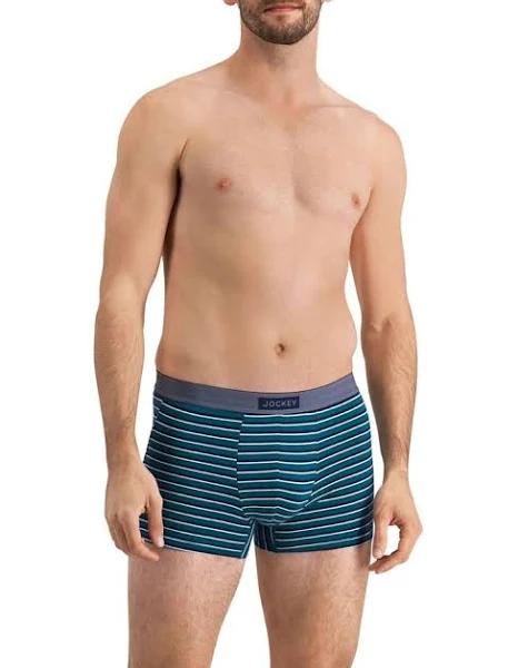 Jockey Comfort Classics Trunk 3 Pack in Blue Multi Blue S