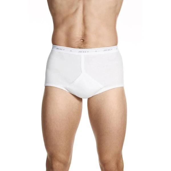 Jockey Man Classic Y Front Brief 44 White