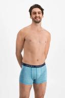 Jockey No Ride Up Micro Marle Trunk - Canoe Blue Marle
