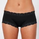 Jockey Parisienne Boyleg Briefs - Black - Black