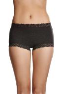 Jockey Parisienne Cotton Marle Full Brief - Charcoal Marle
