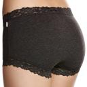 Jockey Parisienne Cotton Marle Full Brief - Charcoal Marle