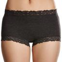 Jockey Parisienne Cotton Marle Full Brief - Charcoal Marle