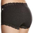Jockey Parisienne Cotton Marle Full Brief - Charcoal Marle