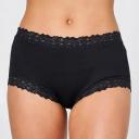Jockey Parisienne Full Briefs - Black - Black