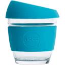 JOCO 8oz Glass Reusable Coffee Cup (Mood Indigo)
