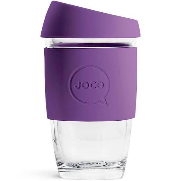 JOCO Reusable Glass Cup 6oz/177ml Violet