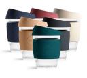 JOCO Reusable Glass Cup Deep Teal (12oz)