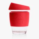 JOCO Reusable Glass Cup Deep Teal (12oz)