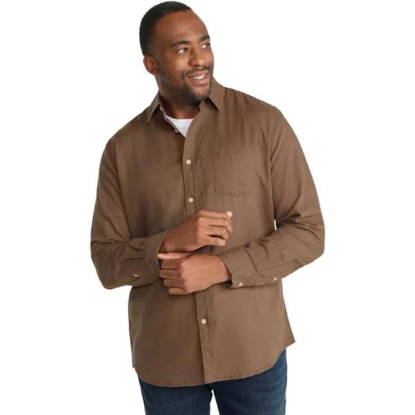Johnny Bigg Anders Linen Shirt Cocoa 4XL