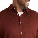 Johnny Bigg Anders Linen Shirt in Wine 9XL