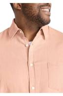 Johnny Bigg Anders Linen Shirt Wine 2XL