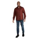 Johnny Bigg Anders Linen Shirt Wine 5XL