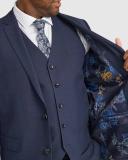 Johnny Bigg Damon Check Suit Jacket Navy 48L