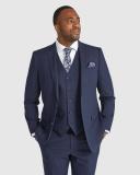 Johnny Bigg Damon Check Suit Jacket Navy 48L