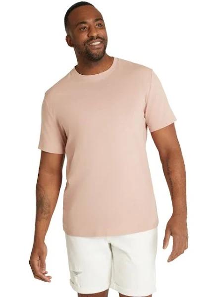 Johnny Bigg Essential Crew Neck Tee in Blush 3XL