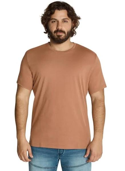 Johnny Bigg Essential Crew Neck Tee in Chocolate 7XL