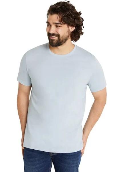 Johnny Bigg Essential Crew Neck Tee in Powder Blue Cornflower 9XL