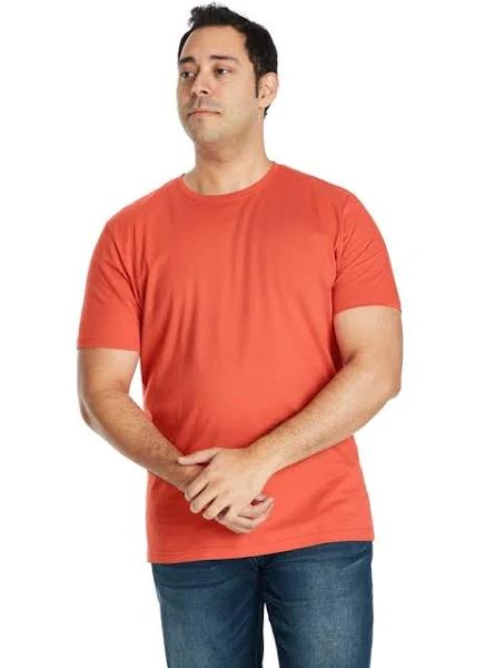 Johnny Bigg Essential V-Neck Tee in Tangerine Sunset 8XL
