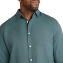 Johnny Bigg Men's Anders Linen Shirt Teal 9 XL