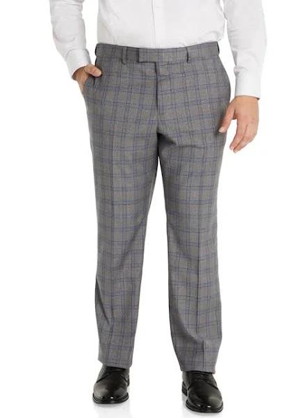 Johnny Bigg Patterson Check Stretch Dress Pant Grey 54