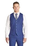 Johnny Bigg The Gianni Check Waistcoat Marine 58