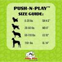 Jolly Pets Push-N-Play Dog Toy, 25 cm, Blue