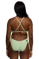 JOLYN Women's Brandon 2 Solid One Piece Swimsuit - Mint | Polyester - Swimoutlet.com