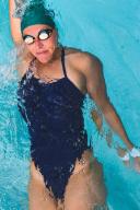 JOLYN Women's Jackson 4 Solid One Piece Swimsuit - Navy | Polyester - Swimoutlet.com