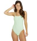 JOLYN Women's Jackson 4 Solid One Piece Swimsuit - Red | Polyester - Swimoutlet.com