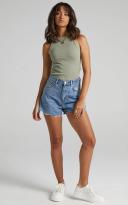 Jonesy Singlet - Oil Green - XS - Neuw Denim