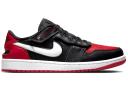 Jordan 1 Low FlyEase Black White Gym Red