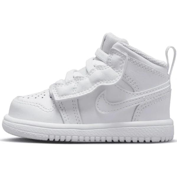 Jordan 1 Mid Baby and Toddler Shoe - White