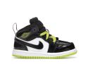 Jordan 1 Mid Black Cyber Mystic Green (TD)