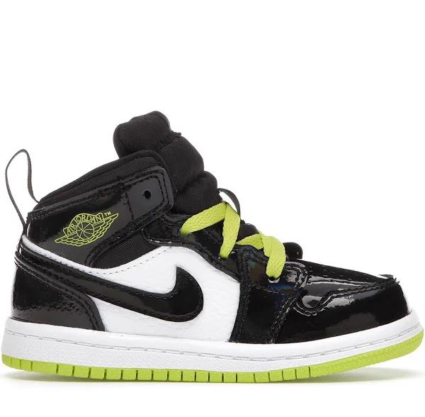 Jordan 1 Mid Black Cyber Mystic Green (TD)