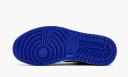 Jordan 1 Mid Black/Hyper Royal Men's Shoes, Grey, Size: 14