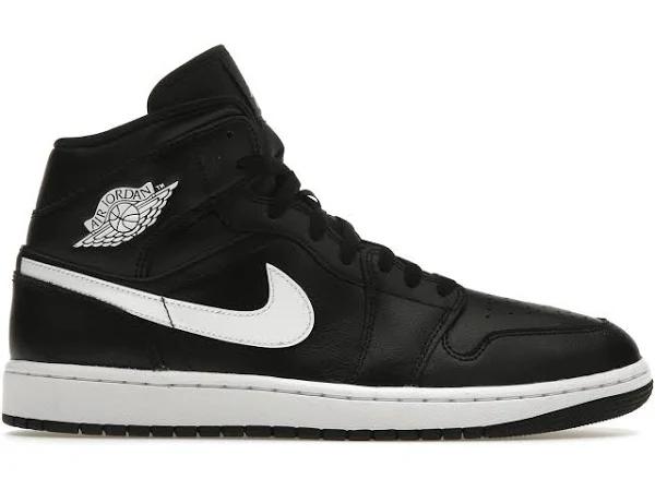 Jordan 1 Mid Black/White