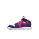 Jordan 1 Mid Pink/Purple Preschool Girls' Shoes, Size: 2