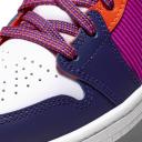 Jordan 1 Mid Pink/Purple Preschool Girls' Shoes, Size: 2
