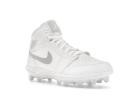 Jordan 1 Mid TD Cleat White Grey Fog