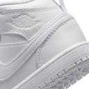 Jordan 1 Mid Younger Kids' Shoe - 1 - White