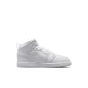 Jordan 1 Mid Younger Kids' Shoe - 1 - White