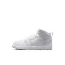Jordan 1 Mid Younger Kids' Shoe - White