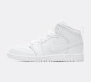 Jordan 1 Mid Younger Kids' Shoe - White